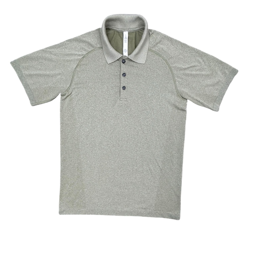 Lululemon-Metal vent tech polo- moss green-‎ Small